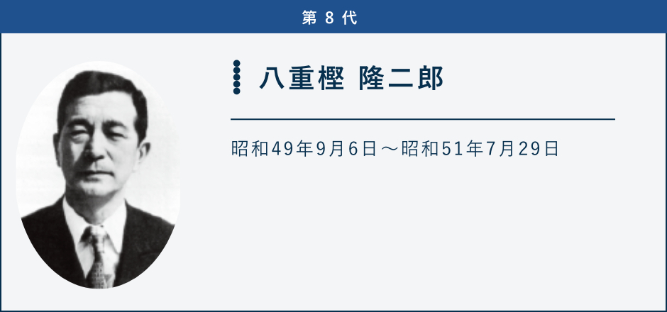 第8代 八重樫隆二郎